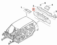 OPAR 51981472 Fiat 500L Arka Gövde İskelet