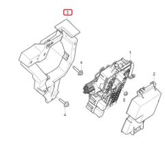 Volvo S60 Sigorta Kutusu Tutacağı - Braketi 31481695