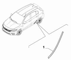 OPAR 52063148 Fiat Egea Sol Arka Kapı Etek Filmi