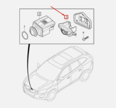 Volvo XC60 Ön Kamera Montaj Kiti 9487189