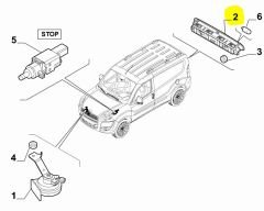 FIAT Doblo Arka 3. Stop Lambası 51827007