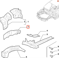 Alfa Romeo 159 Ön Sol Takviye 60688063