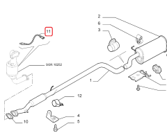 Fiat 1,3 MJT Doblo Lambda Sensörü OPAR 55199793