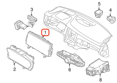 Volvo C40 S90 XC40 XC60 Gösterge Grubu 36003630