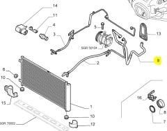 FIAT Bravo Klima Hortumu 51826660