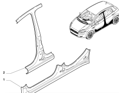 OPAR 71754203 FIAT Grande Punto Orta Sağ Eşik Sacı