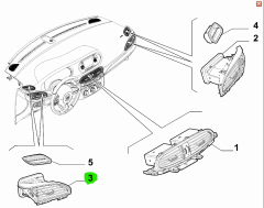 FIAT  Difüzör Kalorifer Izgarası 735650876
