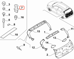 Fiat Egea Renegade Bagaj İç Bağlantı Braketi 51977003