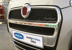 Fiat Doblo 2 Ön Panjur 2 Parça Paslanmaz Çelik OMSA 2524081