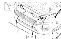 VOLVO S60 V60 Kaput Contası 32277230