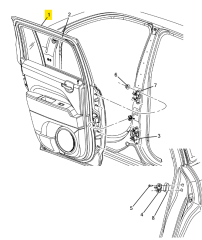 JEEP Compass Arka Sol Kapı K68079385AF