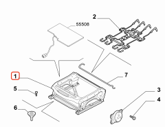 OPAR 55703858 Fiat Punto Linea Ön Sol Koltuk Alt İskeleti