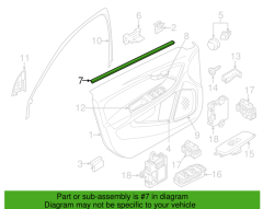 Volvo S60 V60 V60CC Ön Sağ Kapı Cam Fitili 31335771