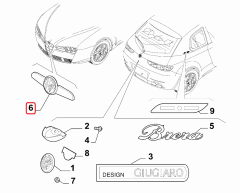 ALFA ROMEO Amblem / Logo 6000630115