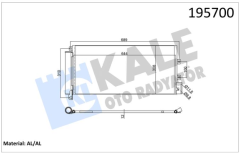 FIAT Linea Klima Radyatörü 51785227
