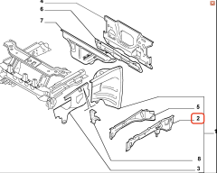 Fiat Palio Siena Strada Gövde Ön İsleket Sacı 46755358 - 46845330