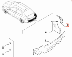 Fiat Egea Arka Sol Kanal Braketi OPAR 51984521 / 52238193