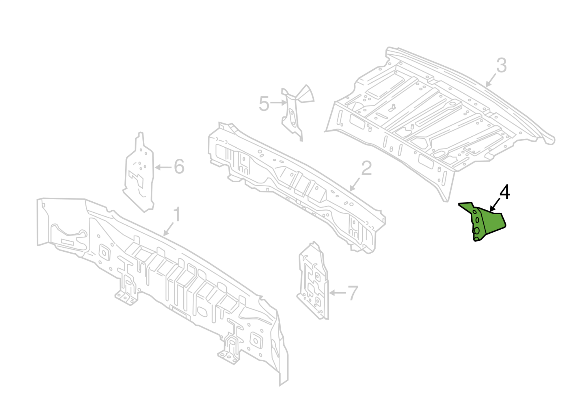 VOLVO S90 Arka Panel Braketi 31462205