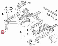 Doblo Ön İskelet Tablası 52007755 : 52185736