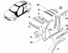 Alfa Romeo Tonale Arka Trevers Ricambi 50564585