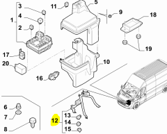 Fıat Ducato Akü Kablo Tutucu OPAR 53194015