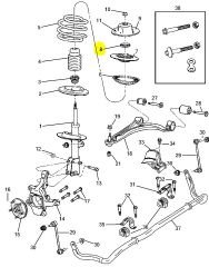 CHRYSLER Pacifica Voyager Amortisör Rulman MOPAR K04743044AA