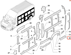 Fiat Ducato Sol Arka Takviye Sacı 1362127080