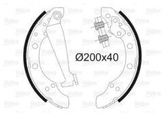 VALEO 562080 Fren Pabuçlu Balata Arka 6Q0698525