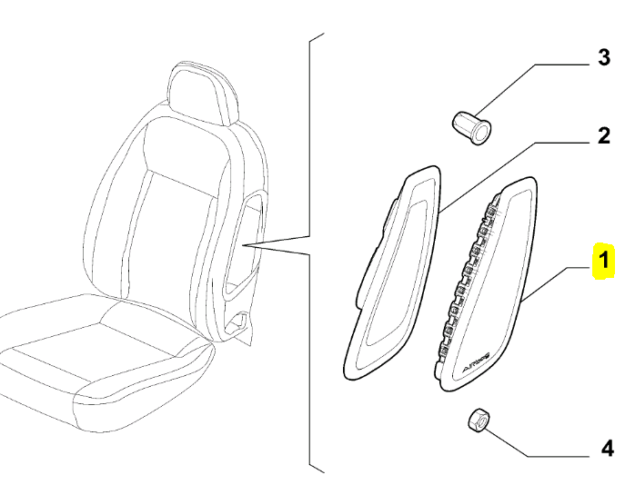 Fiat Doblo Ön Sol Şoför Koltuğu Airbag Modülü 735630863