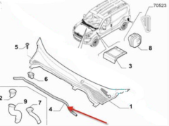 Fiat Doblo Kaput Sızdırmazlık Fitili Contası 52018486