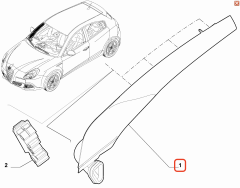 Giulietta Ön Sol İç Direk Kaplama 156120255