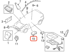 Volvo S80 Airbag - Hava Yastığı Modülü 31476105 / 31387019