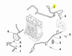 FIAT Linea Fiorino Doblo Elektrovana / Hava Filtresi Hortumu 51837966