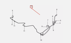 VOLVO S40 Arka Tampon Kablo Demeti 30786202