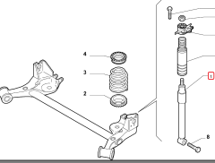 FIAT Punto Arka Sağ ( R ) / Sol ( L )  Amortisör 51943197