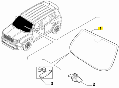 JEEP Renegade 2014-2018  Ön Cam 52112217