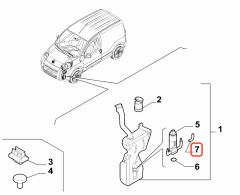 Fiat Fiorino Silecek Depo Motor Hortumu OPAR 71765747