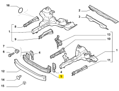 Fiat Linea Ön Tampon Demiri OPAR 51790269