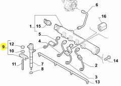 Fiat  Enjektör Bağlantı Ayağı 55270467
