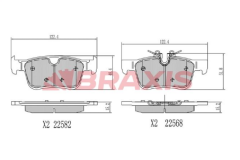 Braxıs AA0697 Arka Fren Balatası 31423653