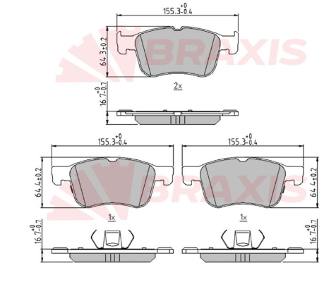 Braxıs AA0699 Focus Ön Fren Balatası KTJX612K021AEB