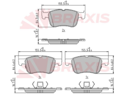 Braxıs AA0699 Focus Ön Fren Balatası KTJX612K021AEB