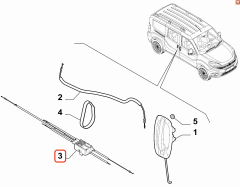 Fiat Doblo 3 Sürgülü Sol Kapı Kilit Teli OPAR 52096145 / 51999349