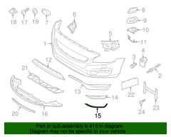 VOLVO S60 V60 Tampon Çıtası (Sağ ön ) 31323855