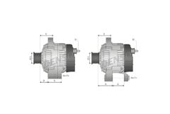 FIAT 14V 90A 1,2 / 1,4 Panda 500 Linea Egea Mito Brava Punto Doblo Alternatör / Şarj Dinamosu 46554404 46748357 51709131 51714791 51859038 52003532 DAN519