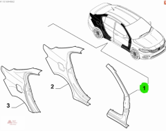 FIAT Egea Ön Sağ Direk Dış Sacı 52055573