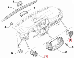 Fiat Doblo Sağ Difüzör / Havalandırma Izgarası 735615986