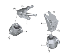 BMW X3 Sağ Motor Takozu 22116877660