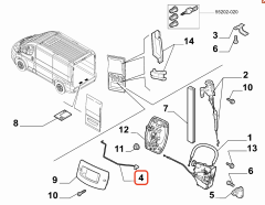 Fiat Ducato 5.Kapı Açma Çubuğu OPAR 1352224080