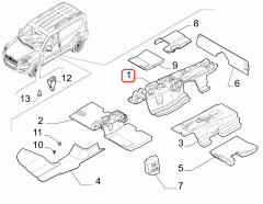 Fiat Doblo Ön Tünel İzalatörü OPAR 51980114 / 51810718